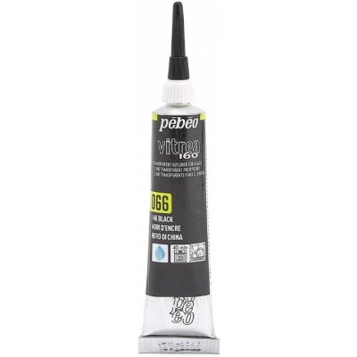 Pébéo Kontura na sklo Vitrea 160 20 ml 66 Ink Black – Zboží Dáma