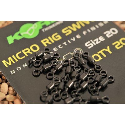 Korda Obratlík Swivel Micro Rig vel.20 20ks – Hledejceny.cz