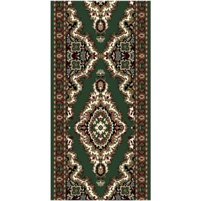 Alfa Carpets TEHERAN T-102 green Zelená metráž 100 cm