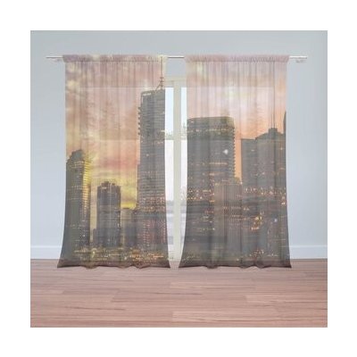 Sablio Záclony Mrakodrapy: 2ks 150x250cm – Hledejceny.cz