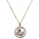 BM Jewellery Dámský řetízek s labutí - gold z chirurgické oceli S449100 – Hledejceny.cz