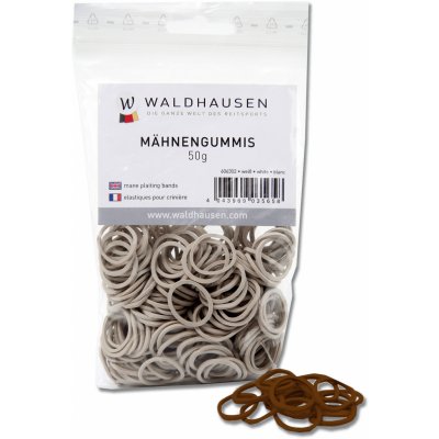 Waldhausen Gumičky na hřívu 50 g brown braun – Zboží Mobilmania