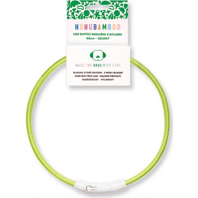 Huhubamboo LED svítící obojek z nylonu – Hledejceny.cz