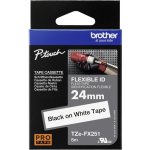 Brother TZE-FX251, černý tisk bílý podklad 8 m x 24 mm – Zboží Dáma