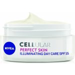 Nivea Cellular Perfect Skin Illuminating Day Cream SPF15 50 ml – Zboží Mobilmania