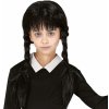 Dětský karnevalový kostým Černá copatá paruka