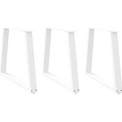 Omaxi 957543 Nohy k jídelnímu stolu ve tvaru V 3 ks bílé 80 x 72-73,3 cm ocel – Zboží Dáma