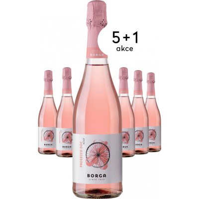 Cantine Borga Prosecco Rosé Brut Millesimato 2023 11,5% 0,75 l (holá láhev) – Zbozi.Blesk.cz