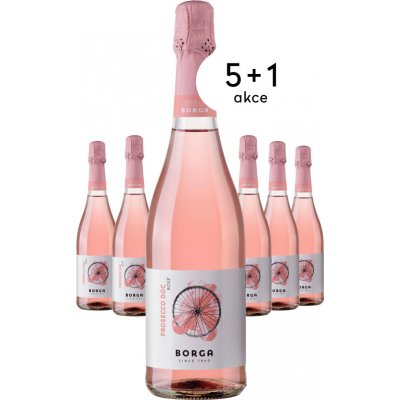 Cantine Borga Prosecco Rosé Brut Millesimato 2023 11,5% 0,75 l (holá láhev) – Hledejceny.cz