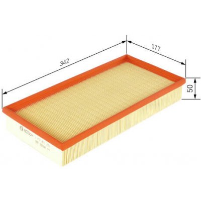 Vzduchový filtr BOSCH 1 457 433 250 – Hledejceny.cz