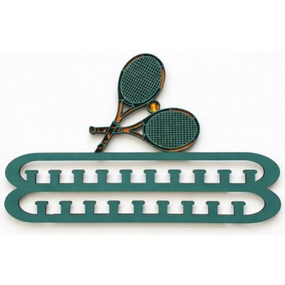 Z rodinné dílny Dřevěný věšák na medaile TENIS svítící dekorace do pokoje – Hledejceny.cz
