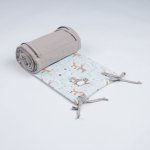 Tulimese Mantinel do postýlky lesní partička cappuccino – Sleviste.cz