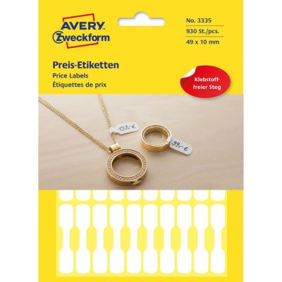 Avery Zweckform 49x10 mm, 924 etiket, bílé 3335 – Zboží Dáma