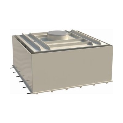 Plastovar Nízká dvouplášťová hranatá nádrž 8m³ – Hledejceny.cz