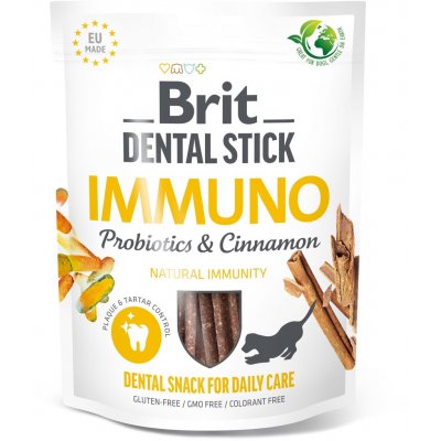 Brit Dog Dental Stick Immuno with Probiotics & Cinnamon 251 g – Zboží Mobilmania