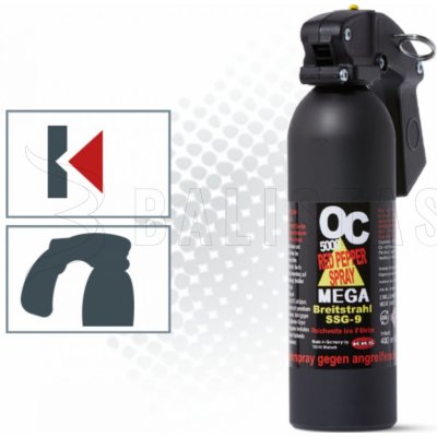 KKS Obranný sprej OC 5000 SSG 9 400 ml – Hledejceny.cz