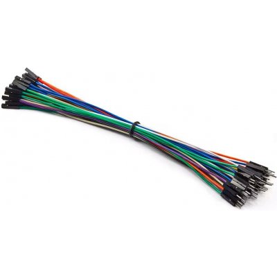 LaskaKit Dupont 26AWG propojovací kabely M-F samec-samice,20cm 50ks – Zboží Mobilmania