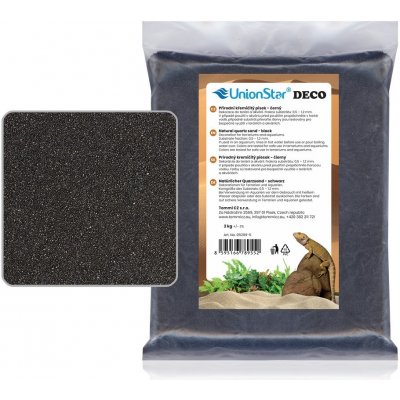 Unionstar Deco písek černý 0,7-1,2 mm, 2 kg – Zboží Dáma