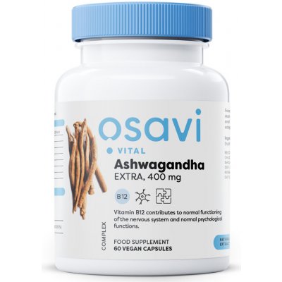 Osavi Ashwagandha Extra 400 mg 60 vegan kapslí – Hledejceny.cz