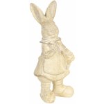 Krémová velikonoční dekorace králíka Métallique 6*6*13 cm – Hledejceny.cz