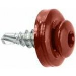 Samořezný střešní farmářský šroub KLIMAS 4,8 x 19 TX20 3009 oxidovaná červená s podložkou EPDM (250 ks/bal) – Zboží Mobilmania