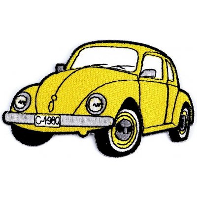 nažehlovačka - dopravní prostředky II. barva: žlutý brouk – Zboží Mobilmania