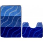 Nej-koberce FIORI modrá pruhy 40x50 cm a 50x80 cm – Zboží Mobilmania