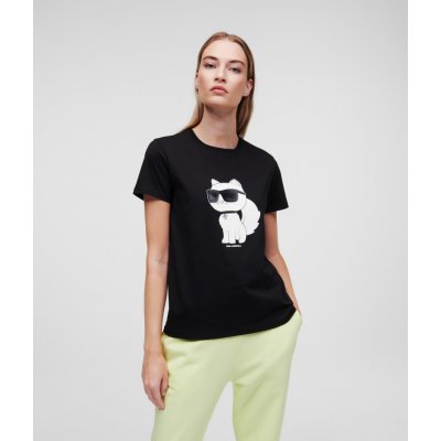 KARL LAGERFELD IKONIK 2.0 CHOUPETTE T-SHIRT černá – Zbozi.Blesk.cz