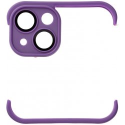 Pouzdro AppleMix Bumper / mini rámeček pro Apple iPhone 13 + tvrzené sklo na čočky kamery - silikonové - černé