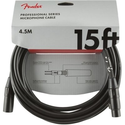 FENDER Professional Series Instrument Cable Straight-Angle 10 Black – Sleviste.cz