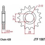 JT Sprockets JTF 1587-20 – Hledejceny.cz