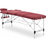 physa Skládací masážní stůl 185 x 60 x 60-81 cm 180 kg červený