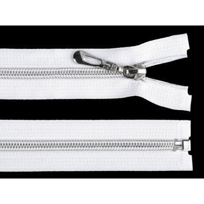 Stoklasa Spirálový zip No 7 délka 50 cm se stříbrnými zoubky Balení: 1 ks, Varianta: 101 bílá 101 bílá – Hledejceny.cz