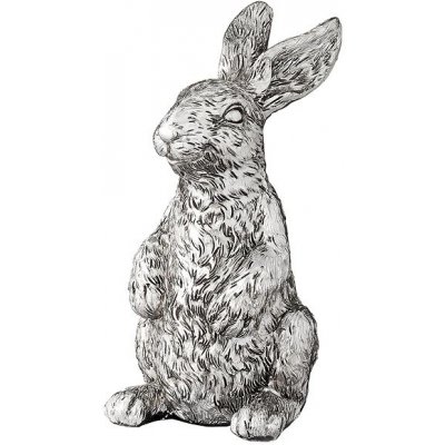 LENE BJERRE Serafina Stojící králík stříbrný, 11cm