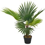 Umělá rostlina palma s květináčem zelená 70 cm – Sleviste.cz