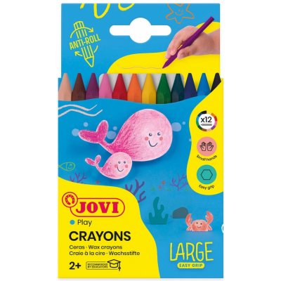 Plasticolor Voskovky šestihranné 12 barev – Zboží Dáma