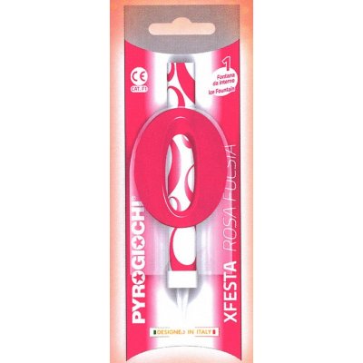 Pyrogiochi Dortová fontána číslo 0 růžová – Zboží Dáma