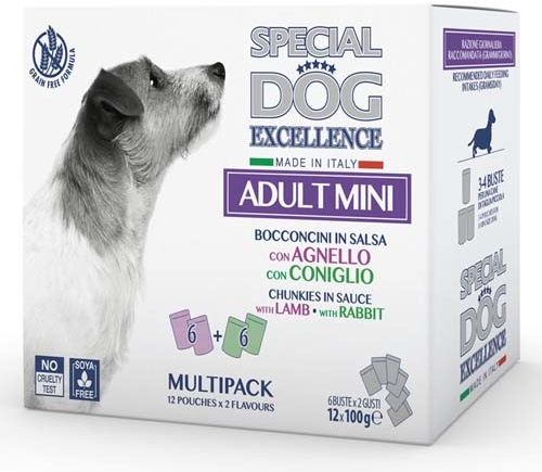 Monge Special dog excellence Mini Adult jehně/králík 12 x 100 g