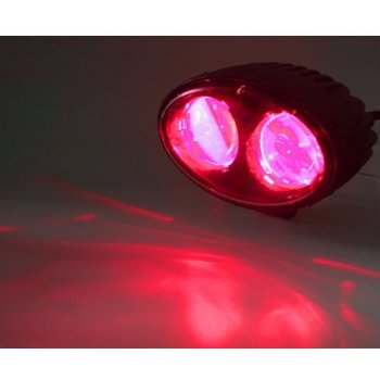 PROFI LED výstražné bodové světlo 10-48V 2x4W červené 143x122mm, R10