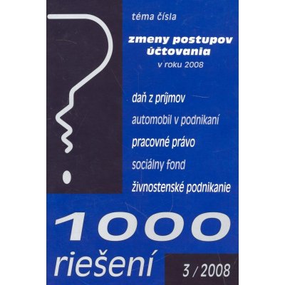 1000 riešení 3/2008 - Kolektív autorov – Hledejceny.cz