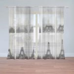 Záclony Eiffelova věž stavba: 2 ks - 150x250 cm - Sablio – Hledejceny.cz
