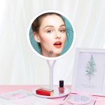 Bezdoteku LED kosmetické make up zrcátko Ypsilon kulaté nabíjecí bílé – Zboží Mobilmania