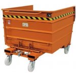 Sall Víceúčelový sklápěcí přívěs z oceli 1320 L oranžový – Zboží Mobilmania