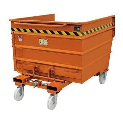 Sall Víceúčelový sklápěcí přívěs z oceli 1320 L oranžový – Zboží Mobilmania