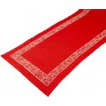 Vesna Sváteční štola s výšivkou červená 40x150 cm – Zboží Dáma