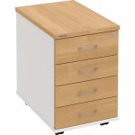 Hobis K 34 C P 4 zásuvky podél 60 cm dub bílá – Hledejceny.cz
