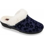 Mjartan dámské domácí pantofle s kožíškem 831 na široké chodidlo modré – Zbozi.Blesk.cz