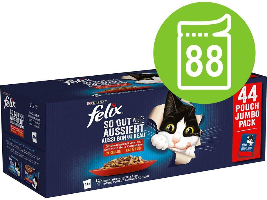 Felix Fantastic kuřecí hovězí kachní jehněčí 88 x 85 g