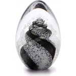 Artcristal Bohemia Skleněné těžítko vajíčko 09, Kouřově černá, 7 cm | České sklo z rodinné sklárny – Zboží Dáma