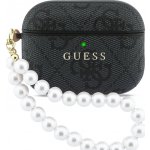 Guess PU 4G Classic Logo Pearl Strap Pouzdro pro AirPods Pro 3 Black GUAP3P4E4PSK – Zboží Živě